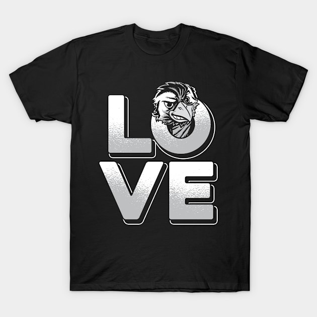 love ostrich T-Shirt by ShirtsShirtsndmoreShirts